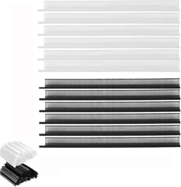 Mini-Tag-Set Befestigungselemente für Preisschilder in Weiß und Schwarz, 0,5 cm, aus Kunststoff, geeignet für Standard-Tag-Geräte - Bild 1