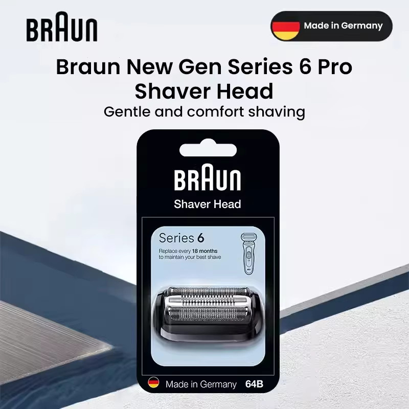 Braun Rasierkopf 64B für Serie 6/6 Pro, empfindlicher Hautschutz - Bild 5