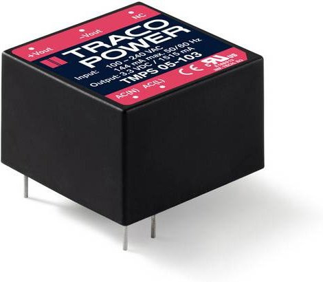 TracoPower TMPS 05-105 AC/DC-Printnetzteil 5 V/DC 1A 5W in Schwarz - Bild 1