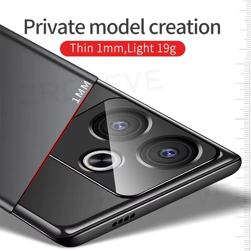 ZROTEVE Ultra Dünne Matte Schutzhülle aus hartem PC für Xiaomi Redmi 13, Redmi 13C und POCO C65 4G - Bild 2