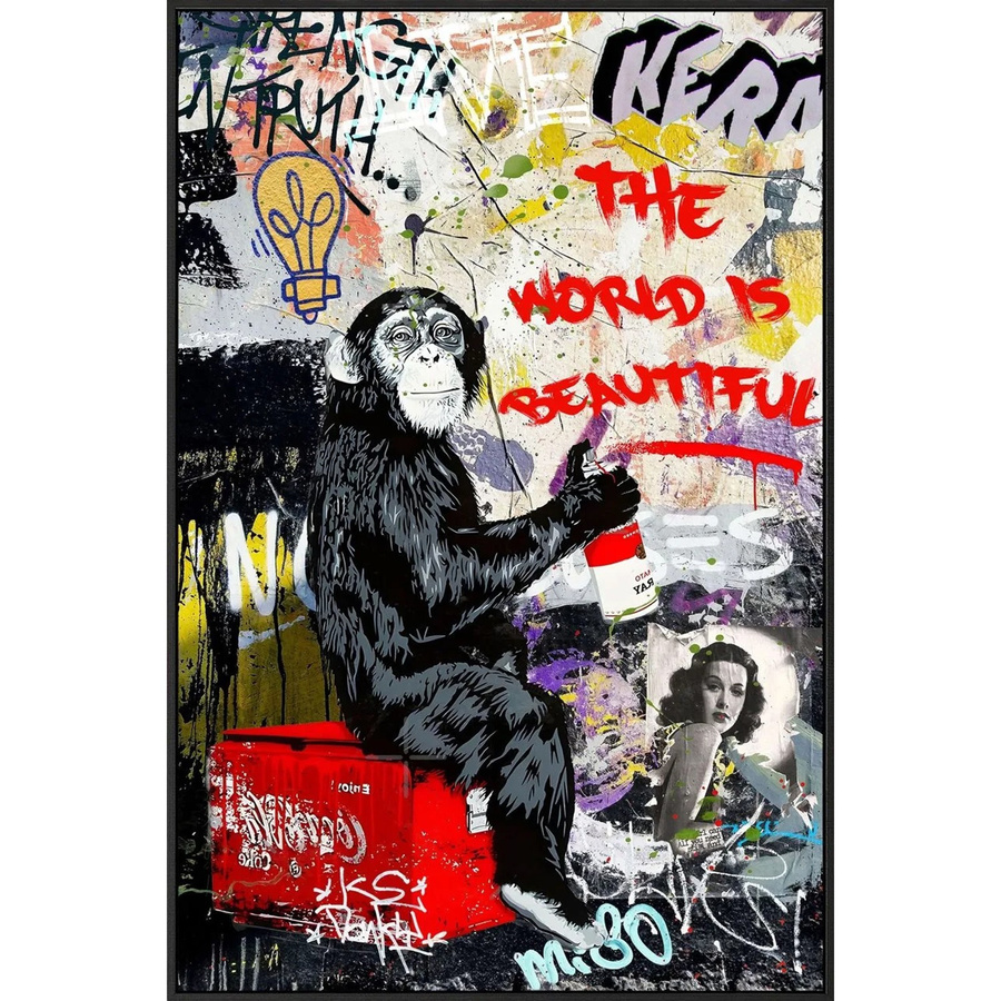 Art Universe Leinwandbild Beautyful World! Modernes Wandbild in Multicolour, B/H: 80 x 120 cm - Bild 2