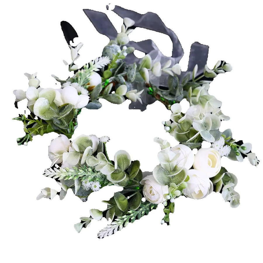 Haarband Blumenkranz, Weiß, Damen - Bild 5