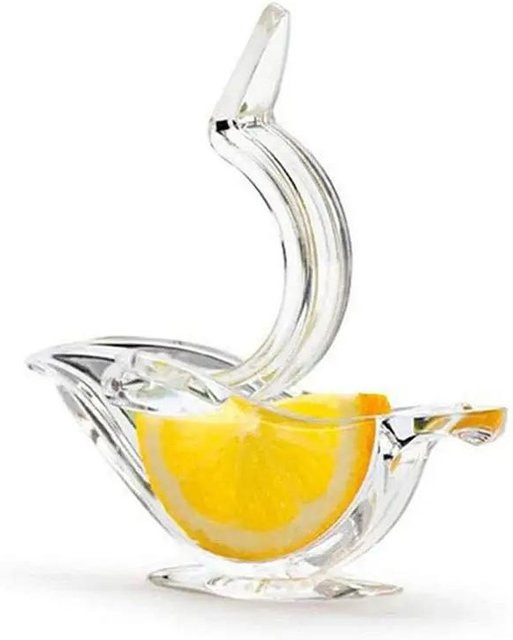 Manuelle Mini-Zitronenpresse von xianyi01 in Weiß und Transparent zur Obstpressung und als Küchenzubehör - Bild 1