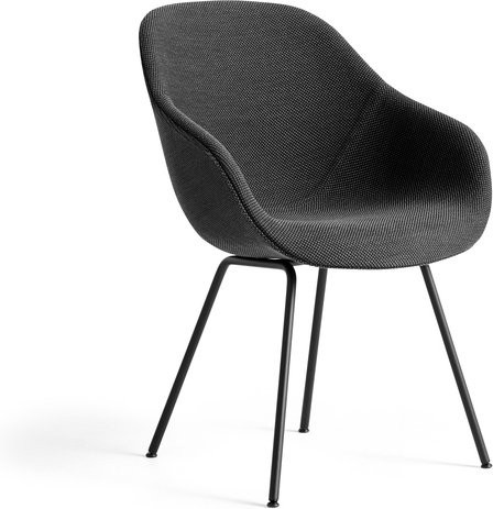 HAY About A Chair AAC 127 mit Stoffbezug in Schwarz und Stahlgestell im skandinavischen Design - Bild 1