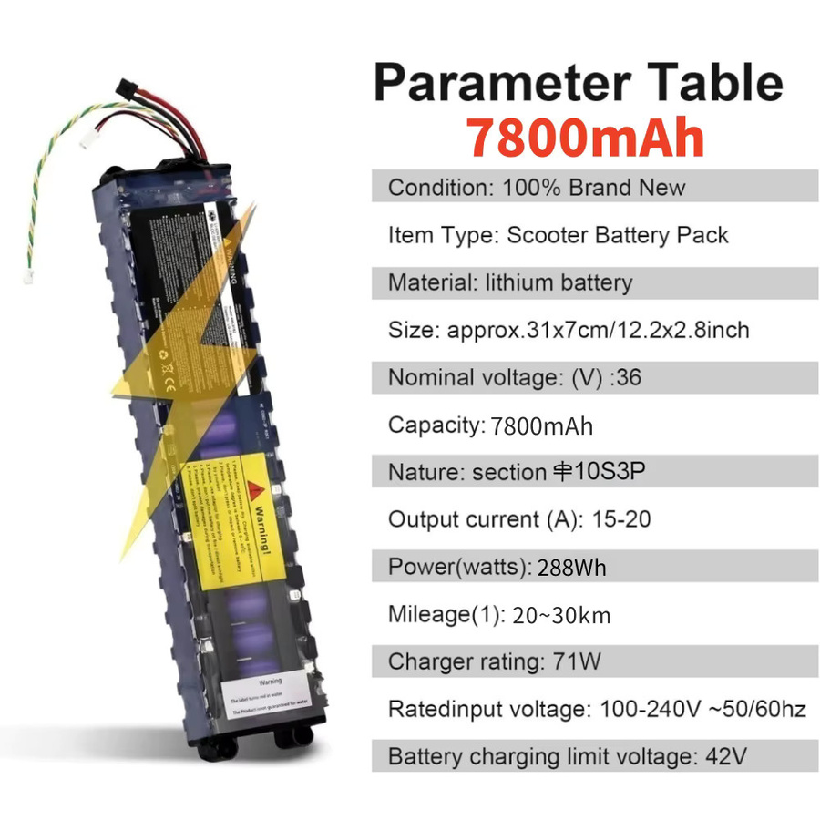 Xiaomi Akku für Elektroroller Mijia M365, 36V 7,8Ah, Schwarz - Bild 3