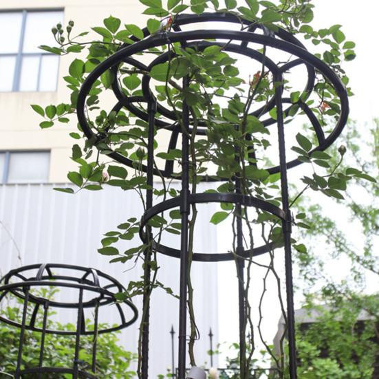 NexGoods Gartenlaube im Pilzkopf-Design als Pflanzenständer und Spalier für Kletterpflanzen, Weiß - Bild 4