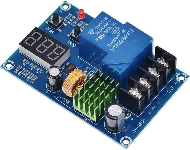 Digitales Ladesteuermodul M604 mit Überladeschutzschalter für 6-60V in Blau - Bild 1