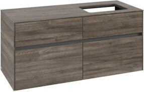 V&B Waschtischunterschrank Collaro in Stone Oak mit Waschbeckenanschluss rechts, B/T/H: 120 x 54,8 x 50 cm - Bild 1