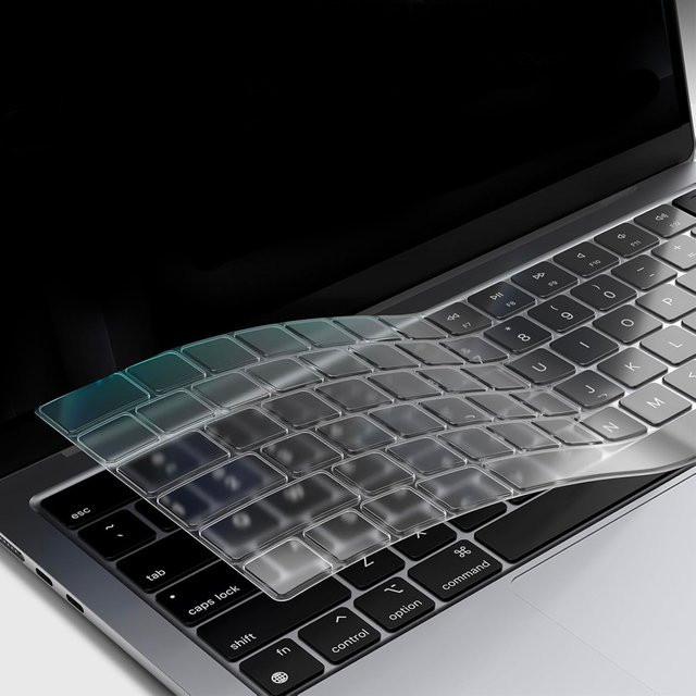 Ultradünne TPU-Tastaturabdeckung von SDYIGOE für MacBook Pro und Air 13/15 Zoll, kompatibel mit M4/M3/M2/M1 Modellen, transparent - Bild 1