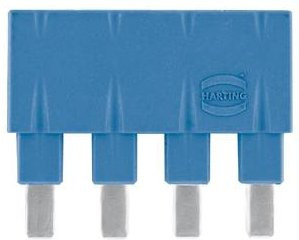 HARTING Steckbrücke 09330009843 in Blau aus Kunststoff - Bild 1