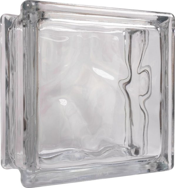 Fuchs Design Glasbaustein Wolke Deko in Transparent, B/T/H: 14,5 x 14,5 x 8,0 cm - Bild 1