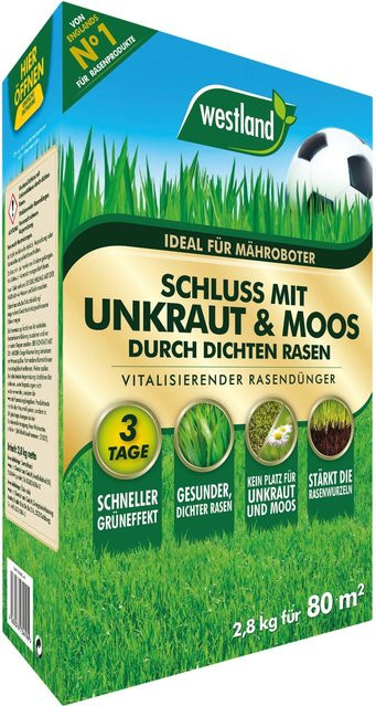 Westland Rasendünger Schluss mit Unkraut & Moos, mineralisch, 2,8 kg - Bild 1