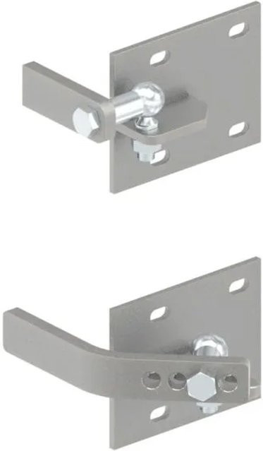 FeNau Hebetorbeschlag Stahl Platte in Silber, B/H: 12,0 x 15,0 cm, 200 kg Tragkraft - Bild 1