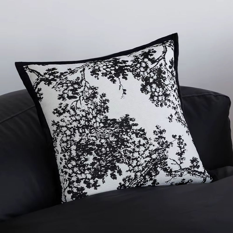 CANIRICA Dekorative Kissenbezüge im Nordic Stil, quadratisch, Schwarz, B/T/H: 45 x 45 x 45 cm - Bild 4