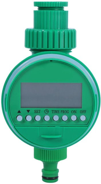 mfySpace Digitaler LCD Hauswasser-Timer für die Gartenbewässerung, weiß/grün - Bild 1