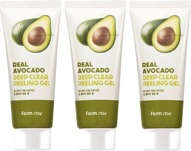 FARM STAY Real Avocado Deep Clear Peeling Gel, 100 ml, Gesicht - Bild 1