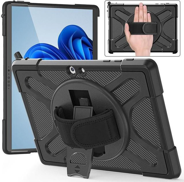 eSTUFF Tablet-Schutzhülle ES68290010-BULK Cover Schwarz für 22,1 cm (8.7) Geräte - Bild 1