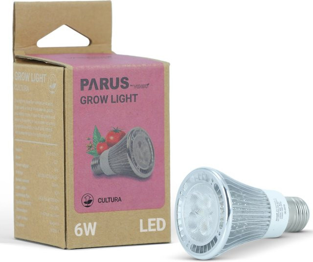 Parus by Venso Cultura LED Pflanzenlampe Vollspektrum E27 6W für Kräuter, Gemüse und Blühpflanzen - Bild 1