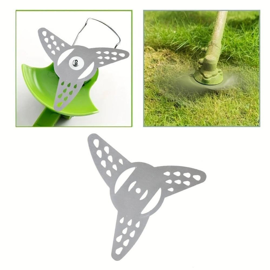 Angiaohan Metall Rasentrimmer Ersatzteil 5 Zoll in Silber für Gartenwerkzeuge - Bild 3