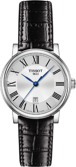 Tissot Armbanduhr Carson Premium, Edelstahl, Silber, Leder, Damen - Bild 1
