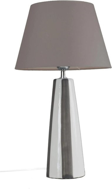 PR Home Leya Tischleuchte aus Keramik in Braun, B/T/H: 30 x 54 x 54 cm - Bild 1