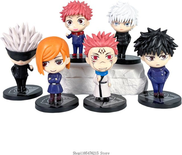 Bandai Jujutsu Kaisen Gojo Satoru Yuji Itadori Fushiguro, Actionfiguren, 6-teiliges Set - Bild 1