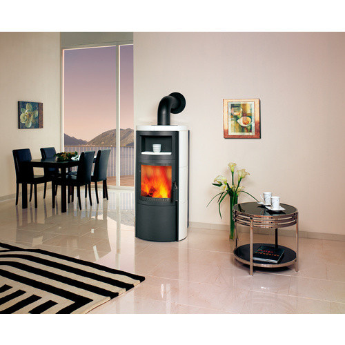 Hark Vito WW GT ECOplus Kaminofen wasserführend in Cremeweiß mit Keramikfliesen 8 kW - Bild 3