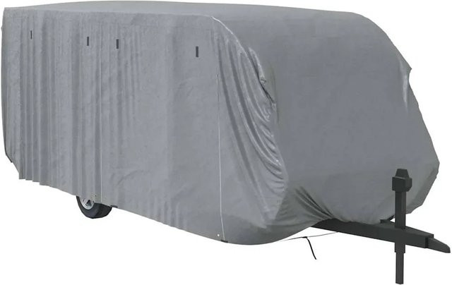 vidaXL Schutzhülle für Wohnwagen in Grau aus Vliesstoff B/T/H: 732 x 250 x 220 cm - Bild 1