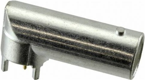 Molex BNC-Steckverbinder Buchse gewinkelt 75 Ohm in Silber - Bild 1