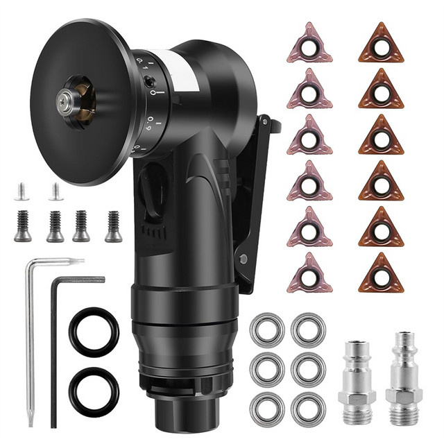 ABQR Pneumatisches Anfaswerkzeug 45-Grad-Entgratungs- und Anfasmaschine für Metall mit Arc Edge Beveler Kit - Bild 1
