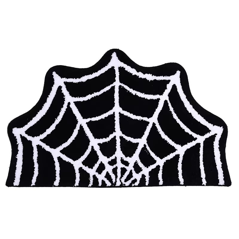 VIKAMA Halloween-Teppich mit schwarzer Spinne, rutschfeste Matte für das Badezimmer, Farbe: Schwarz, B/T: 60 x 40 cm - Bild 5