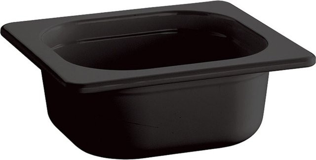 APS GN 1/6 Behälter ECO LINE aus Melamin, Schwarz, B/T/H: 16,2 x 17,6 x 6,5 cm - Bild 1