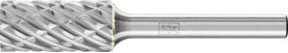 PFERD Hochleistungsfrässtift STEEL Zylinder ZYA aus Hartmetall in Silber, Durchmesser: 12 mm, Länge: 25 mm, Schaft-Durchmesser: 6 mm für Stahl - Bild 1