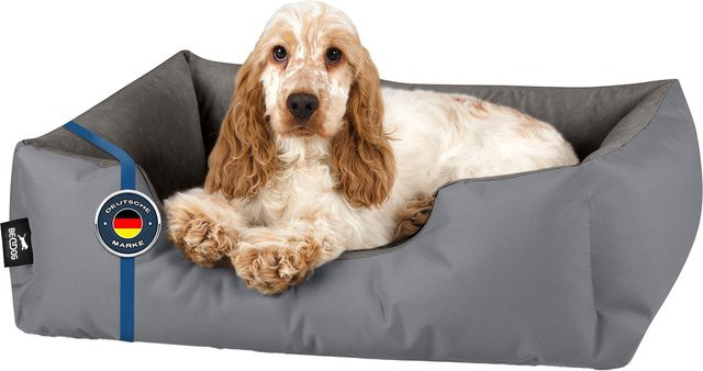 BedDog Hundebett ZARA Hundekissen als Hundesofa mit waschbarem Bezug in Grau - Bild 1