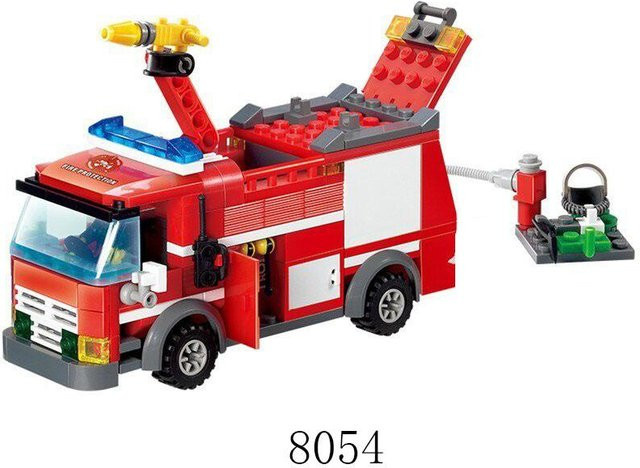 Yiran Toy Feuerwehr Rettung LKW Bausteine Set, 343 Teile, 6-12 Jahre - Bild 1