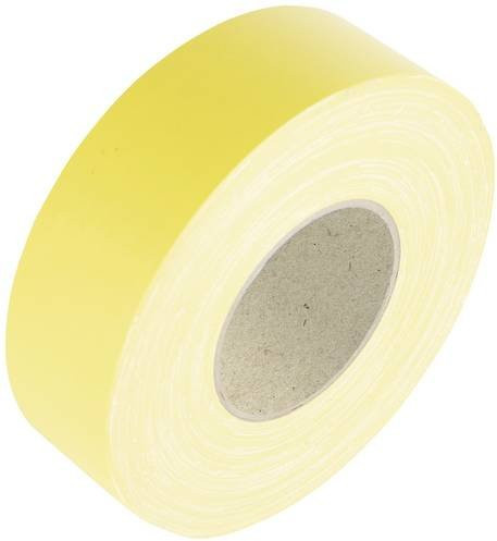 Cimco Gewebeklebeband Gelb B: 50 mm, L: 50 m - Bild 1