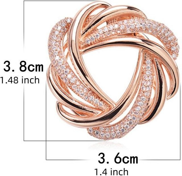 YIRAN Jewelry Kristallbrosche, beige, Damen - Bild 1