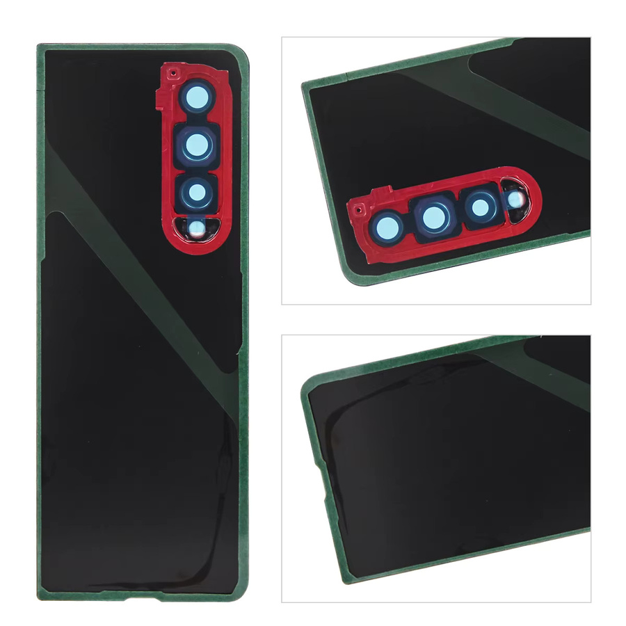 Samsung Galaxy Z Fold 3 F926 F9260 Ersatz Rückseite Rückgehäuseabdeckung in Schwarz mit Klebstoff - Bild 3