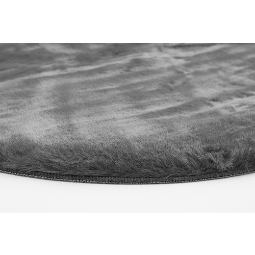 Runder Teppich Loano von LUXORLIVING in Anthrazit und Grau, Durchmesser: 80 cm - Bild 2