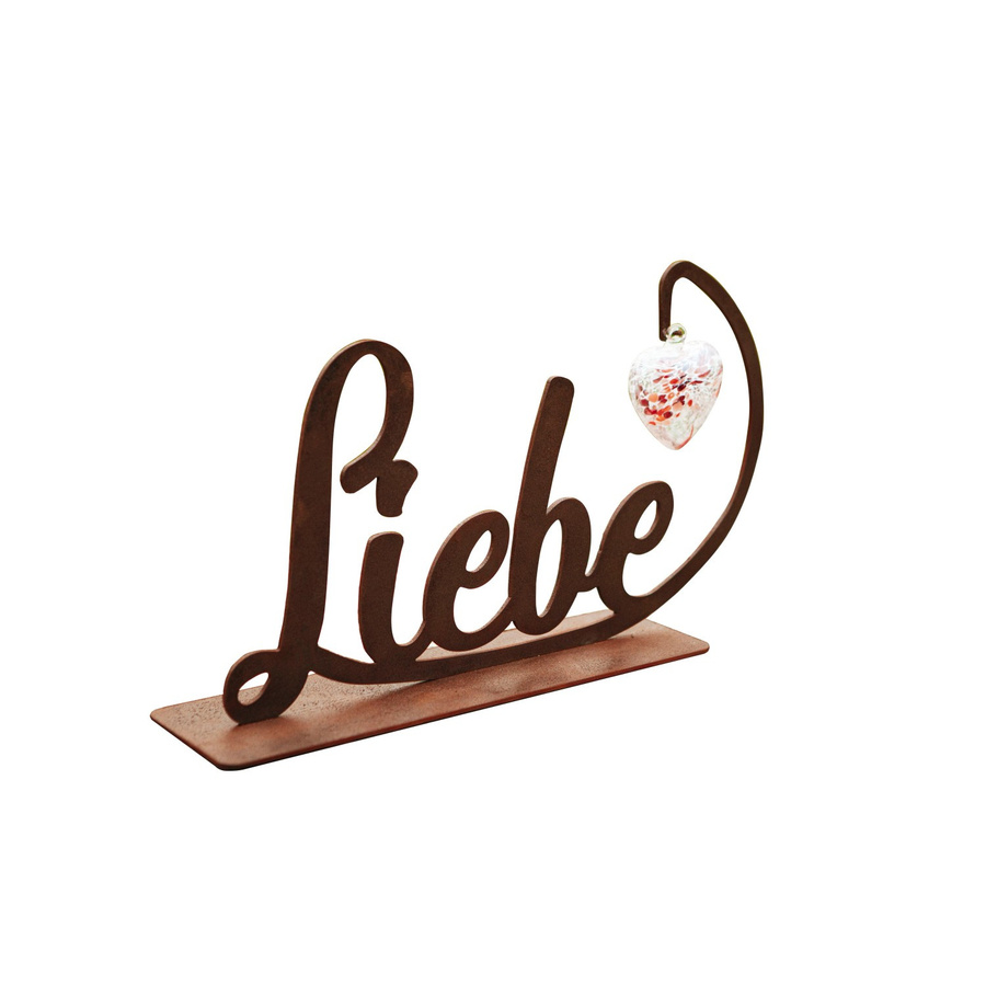 Ferrum Art Design Schriftzug Liebe aus Metall in Braun, Breite: 70 cm, Höhe: 42 cm - Bild 2