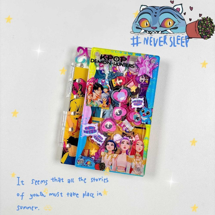 Yiran toy 1 Kpop Dämonenjäger Acryl A7 Notizbuchordner mit Anime Muster in Multicolour - Bild 2