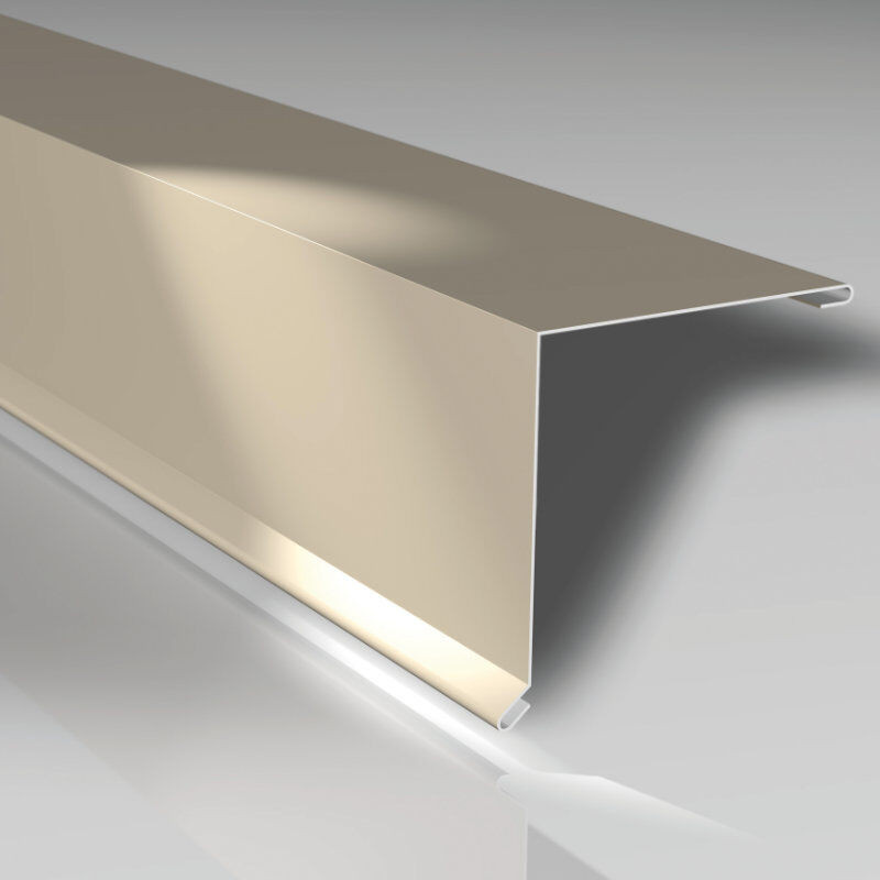 Pultabschluss Blachotrapez GmbH aus Stahl in Beige, B/H/L: 13,0 x 13,0 x 200,0 cm - Bild 1