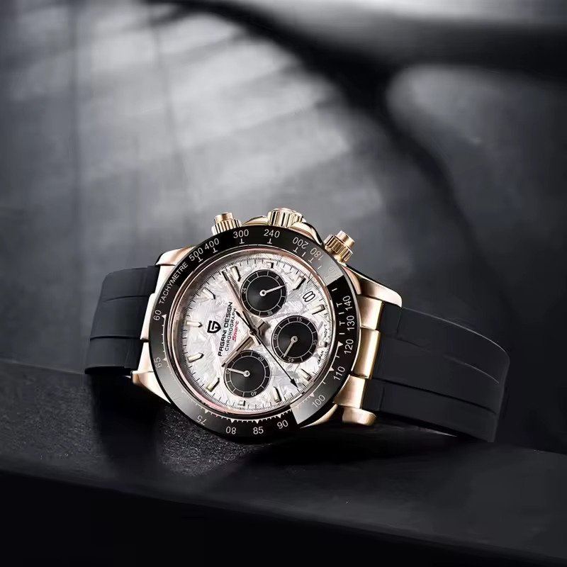PAGANI DESIGN Chronograph, Quarz, Edelstahl, Saphirglas, Herren - Bild 3