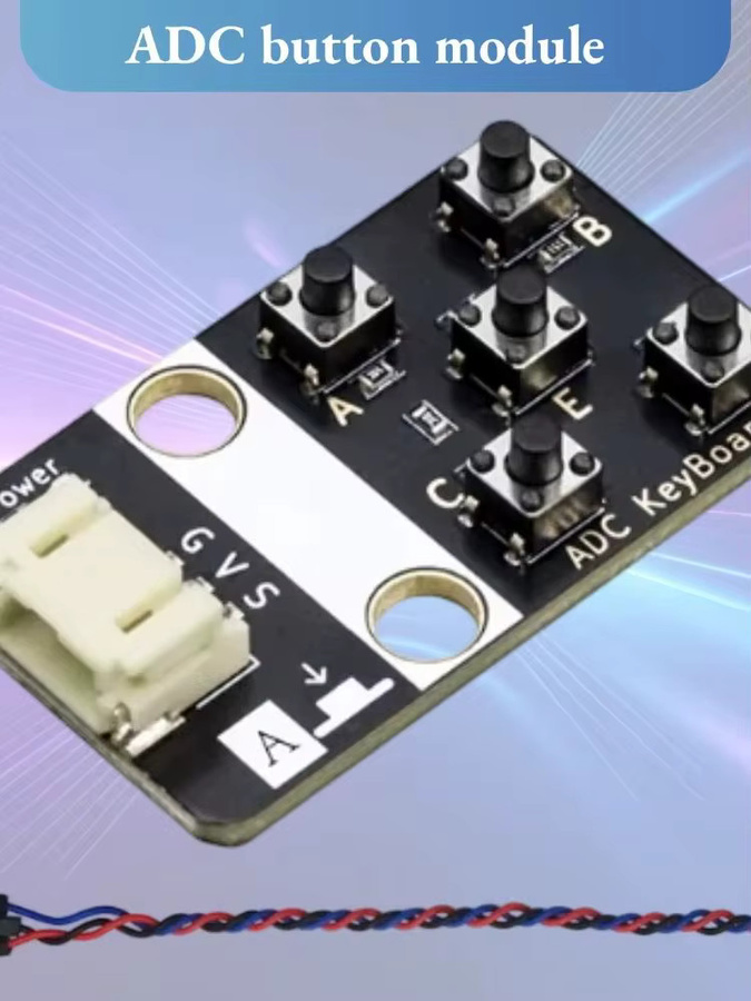 NullLab ADC-Analogtastenmodul in Schwarz mit PH2.0-Schnittstelle für Arduino und ESP32 - Bild 6