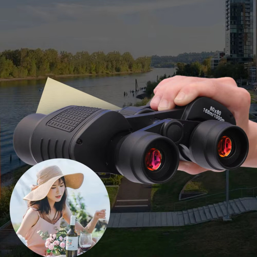 Hochleistungs Fernglas mit großer Reichweite und hoher Klarheit für die Jagd und Outdoor-Aktivitäten in Schwarz - Bild 2