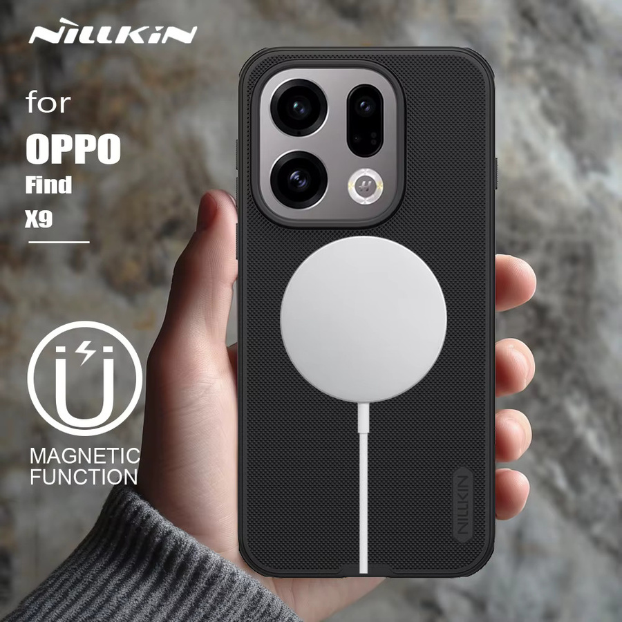 Nillkin Magnethülle Super Frosted Shield Pro für OPPO Find X9 5G in Schwarz mit MagSafe Vollschutz - Bild 2