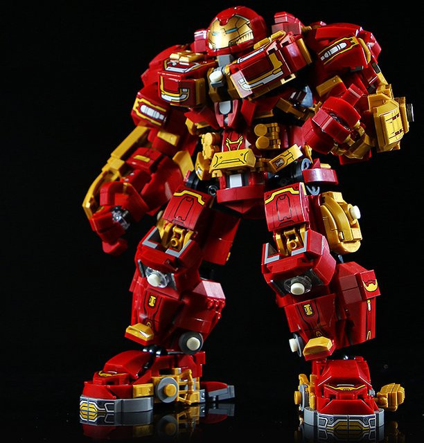 Fondjoy Marvel Superhelden Iron Man MOC Bausteine Set mit 2000 Teilen in Rot - Bild 1