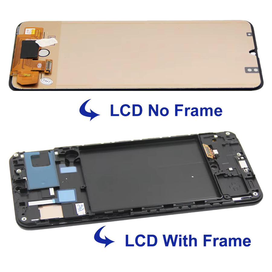 Samsung Amoled LCD Display Touchscreen mit Rahmen für Galaxy A50 A505F/DS in Schwarz - Bild 3