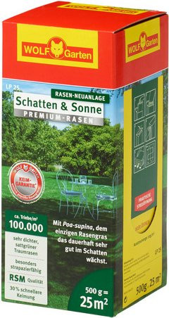 Wolf Garten Premium-Rasengräser-Samen Supra LP, grün, 25 g - Bild 1