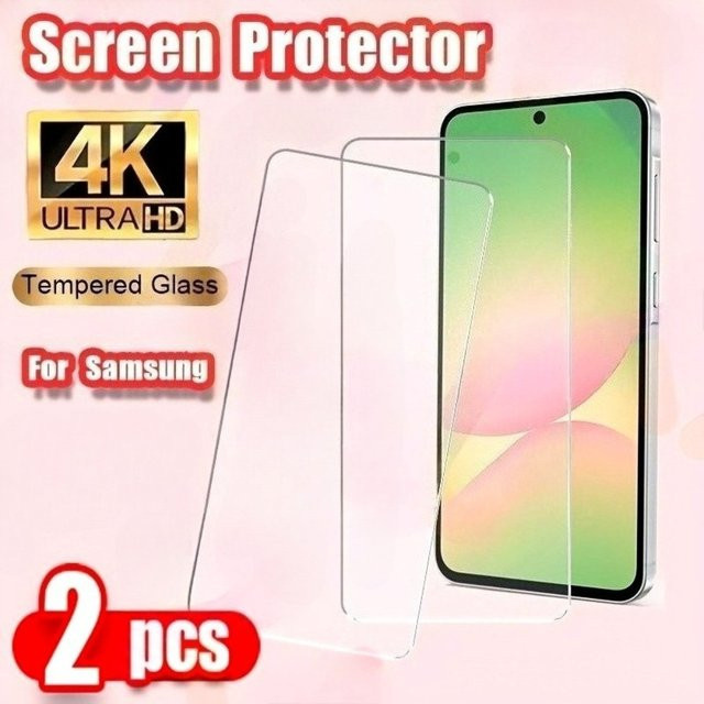 2 Stück DIXSG Ultra HD Displayschutzfolie aus gehärtetem Glas für Samsung Galaxy A06 A15 A16 A17 A23 A25 A26 A33 A35 A36 A55 A56 A73 in Transparent - Bild 1